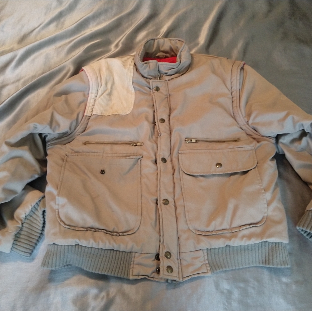 Retro Gorpcore Yukon Quilted Insulated 80s Vintage Coat Pockets Color Block
